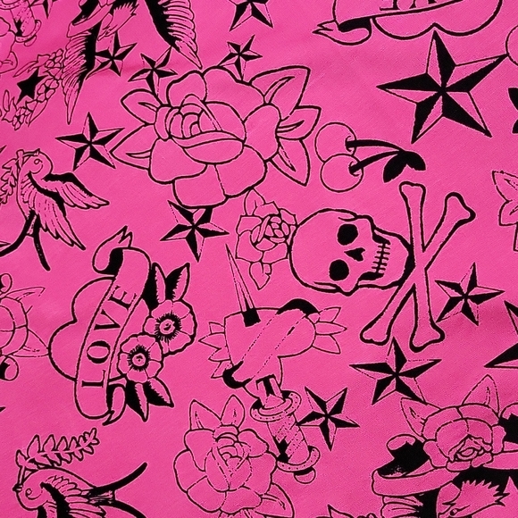 🎀Betsey Johnson Pink Tattoo Dress - Picture 7 of 7